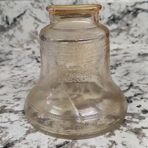 Vintage 1976 Anchor Hocking Glass Bell Bank